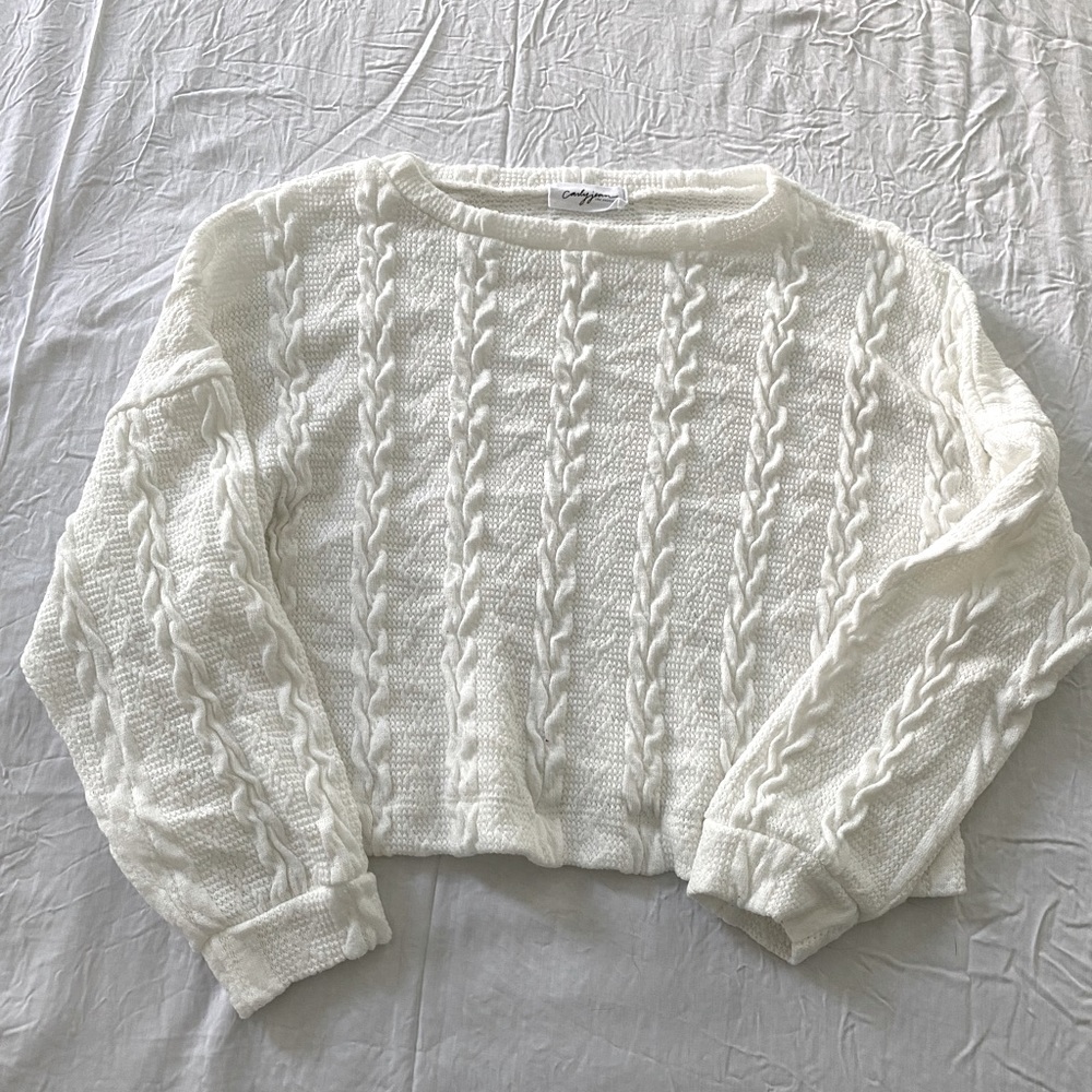 Carly Jean Los Angeles cropped sweater